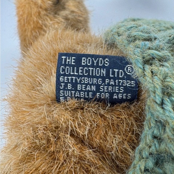 Mrs. Trumbull Boyd’s Bear Jointed Plush JB Bean RETIRED Collectible Teddy Bear - Picture 9 of 10